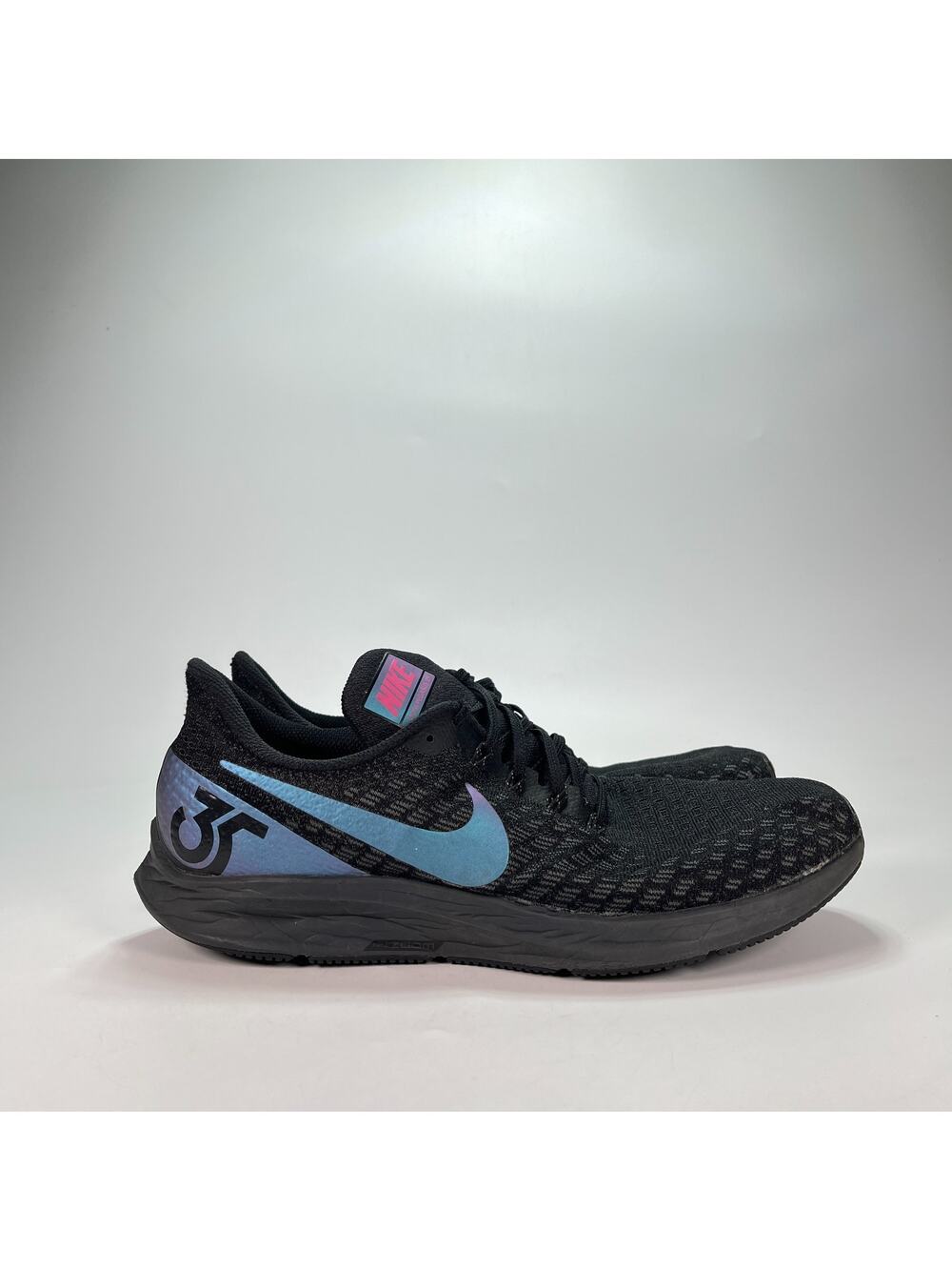 Nike Air Zoom Pegasus 35 Black Fuchsia Running Shoes BV6106-001 Men's Size 11.5